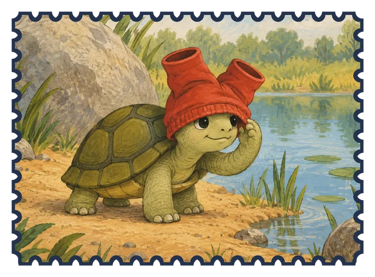 Ilustración de El sombrero de la tortuga