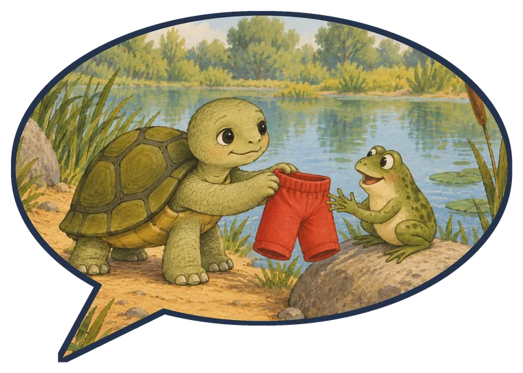 Ilustración del cuento El sombrero de la tortuga