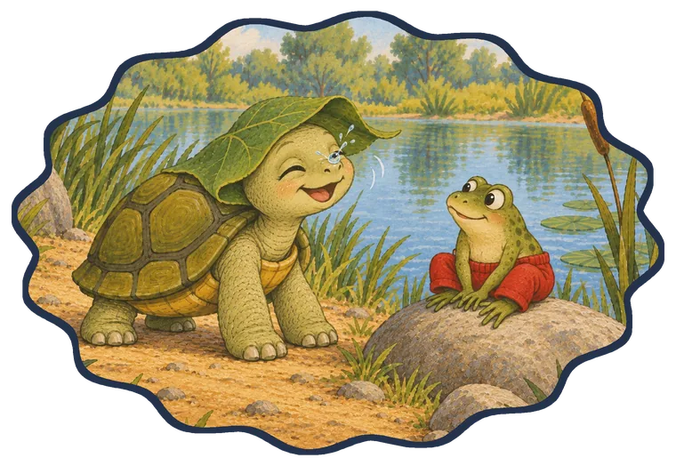 Ilustración del cuento El sombrero de la tortuga